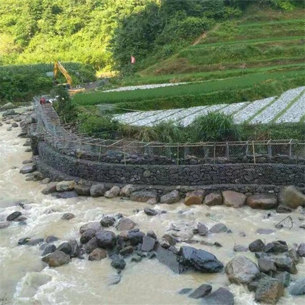 Galfan Coating Hexagonal Wire Gabions for retaining wall