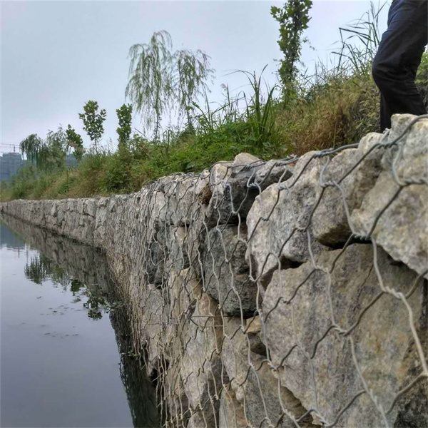 Galfan Coating Hexagonal Wire Gabions for retaining wall